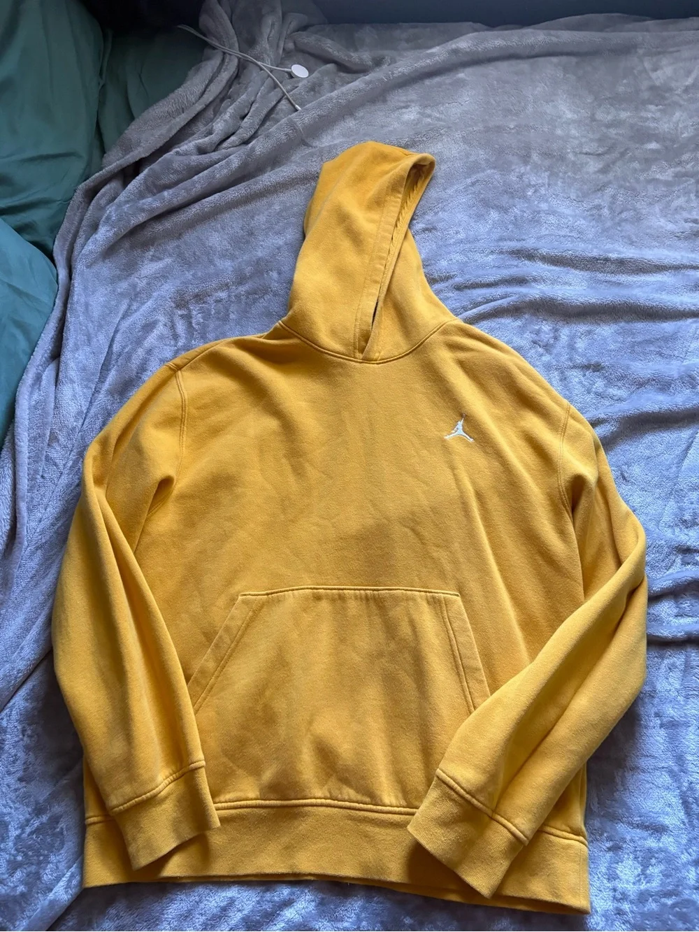 Jordan Mustard Yellow Hooded Pullover